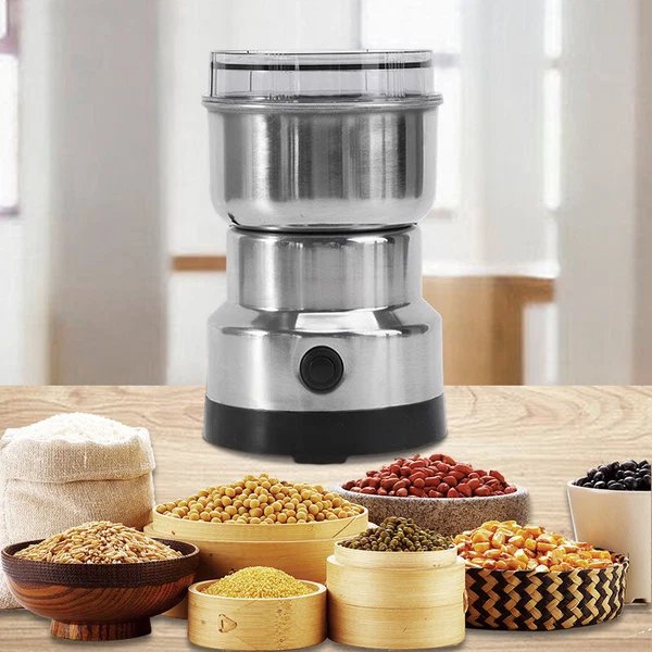 KitchenMaestro Lebensmittelmühle – Elektrische Kräuter- und Kaffeemühle 300 ml