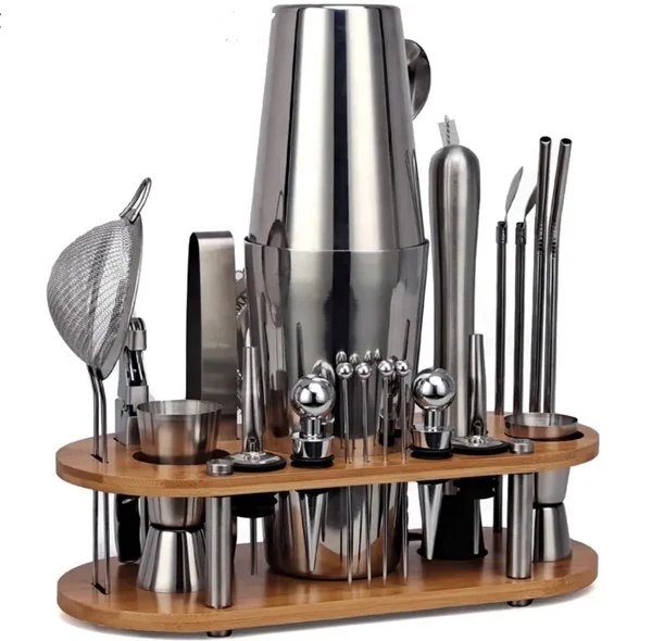 23-teiliges professionelles Barkeeper-Set – ShakerPro Hover Image
