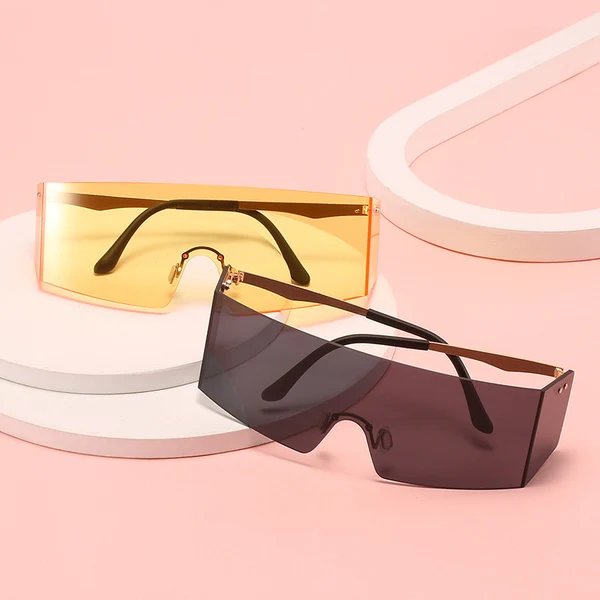 Damen Futuristische Sportsonnenbrille