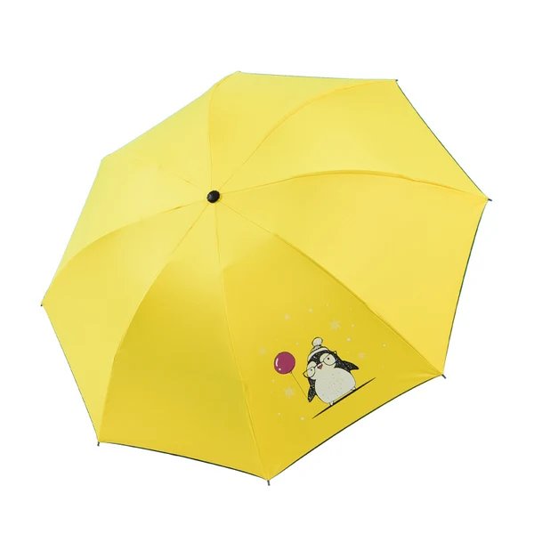 Damen Automatischer Faltregenschirm mit modernem Design und praktischem Tragegriff Hover Image