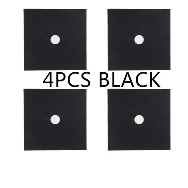 Reusable 4pcs Glasfaser Gasherd Abdeckungen