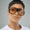 Damen modische Pilotensonnenbrille