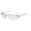 Damen stilvolle Cat-Eye Sonnenbrille mit einzigartigen Herzdetails