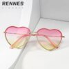 Damen Herzförmige Sonnenbrille mit stylishen Gläsern