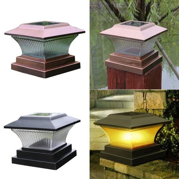 Solar LED Außenlampe - LumiPillar, energieeffiziente Beleuchtung für Garten, Auffahrt oder Terrasse