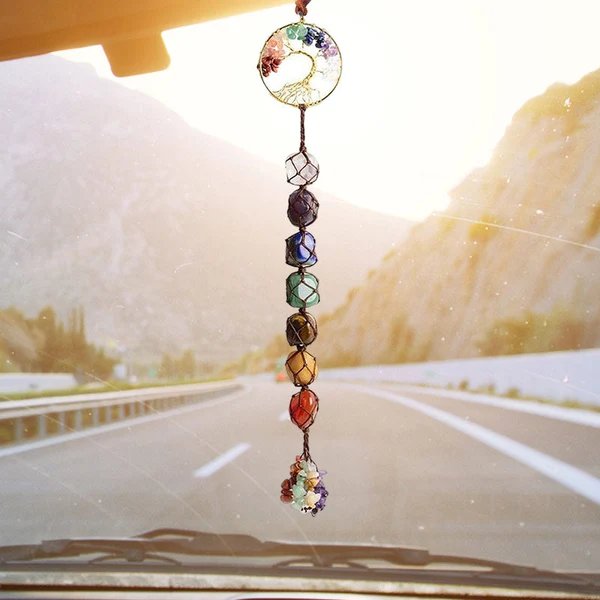 7 Chakra Stein Heilung Kristall Lebensbaum Dekoration