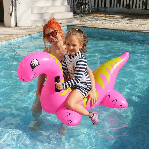 Damen aufblasbare Dinosaurier-Schwimmliege