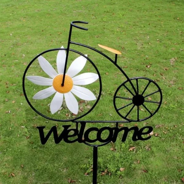 Charmantes Fahrrad Willkommen Windmühle