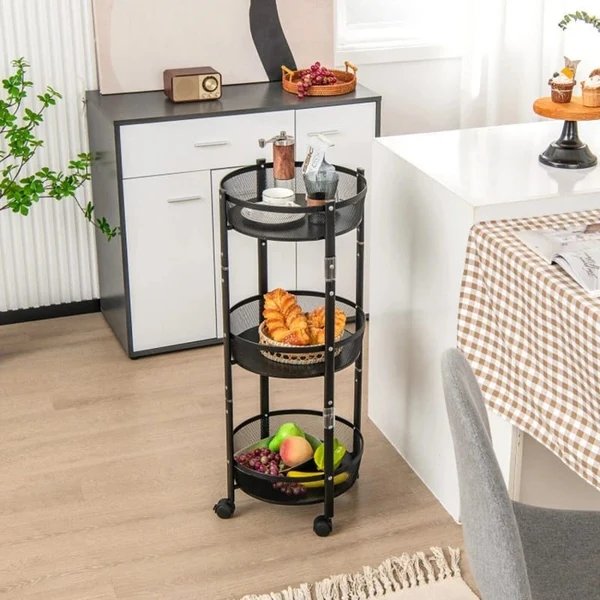 3-stufige faltbare Eisenlagerregal