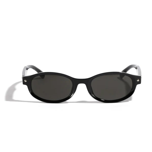 Damen modische Sonnenbrille mit geschwungenem Design und UV-Schutz