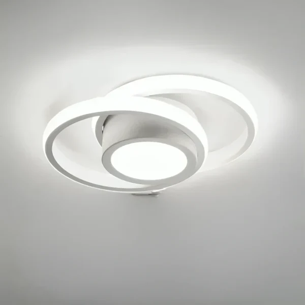 Moderne LED-Deckenleuchte mit doppeltem Ringdesign - Dämmerungsringe