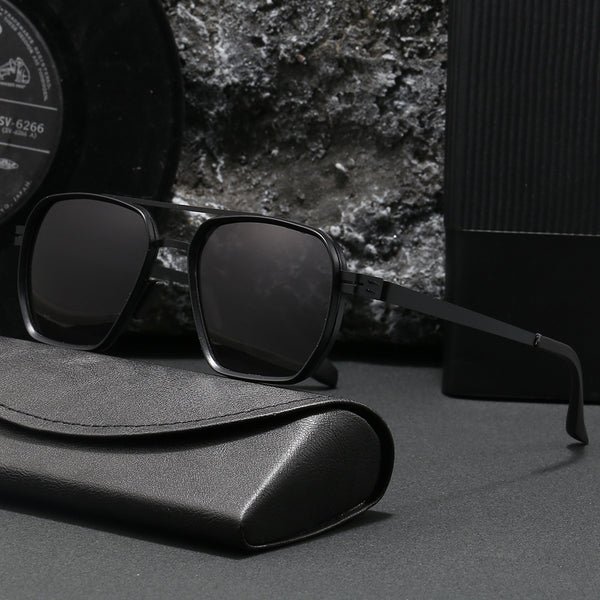 Damen moderne oversized quadratische Sonnenbrille