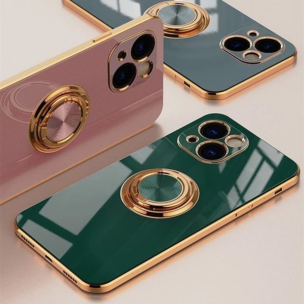 iPhone Hülle mit Metallständer Ring