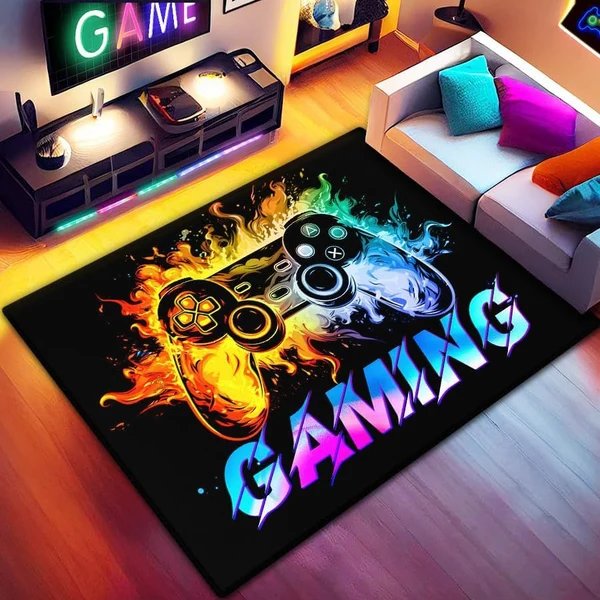 Gaming-Controller-Themenbereichsteppich