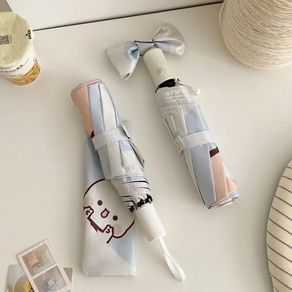 Damen Faltregenschirm mit verspieltem Tiermotiv Hover Image