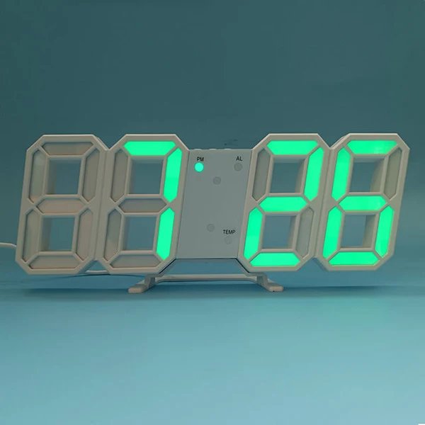 3D LED Moderne Digitale Alarm Wanduhr