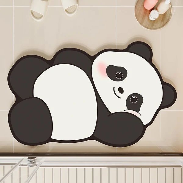 Niedliche Panda-förmige Badematte