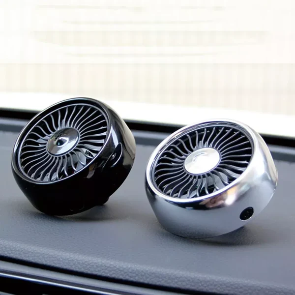 USB Auto Belüftungsventilator mit 3 Geschwindigkeiten & Farbenfrohem LED-Licht