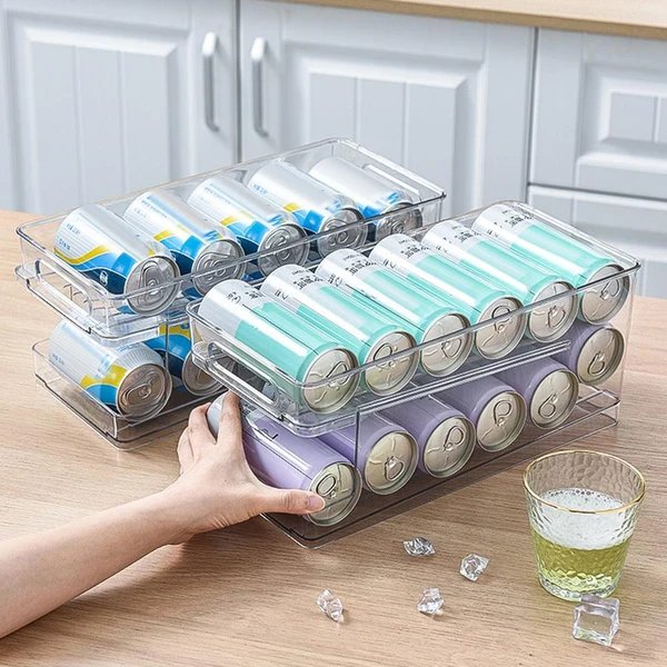 2-Tier Roll Transparente Organizer Halter