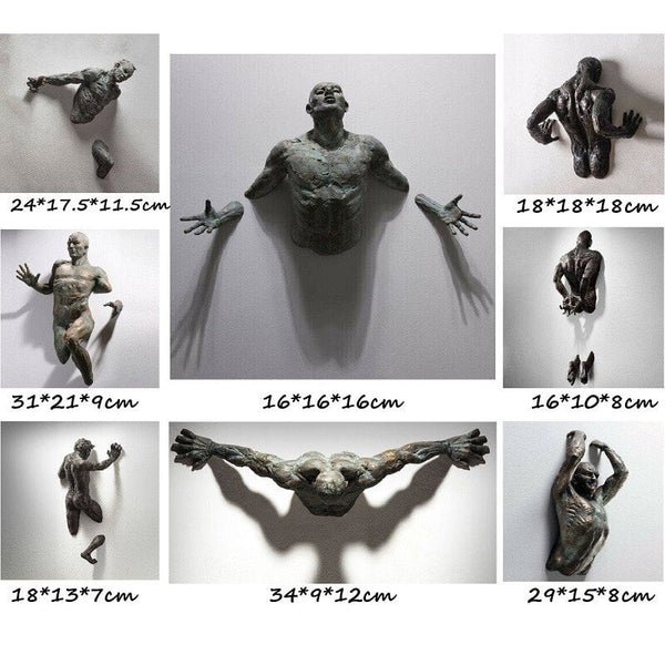 Wandskulptur | Hängende Kunst aus Kunstharz | Modernes abstraktes Design Hover Image