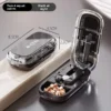 Taschenformat staubdichter Pillenschneider Organizer