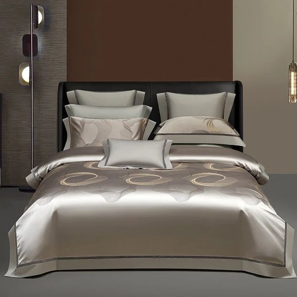 Sonata Luxus Bettbezug Set – 1000 TC Baumwolle mit seidig satinierter Oberfläche