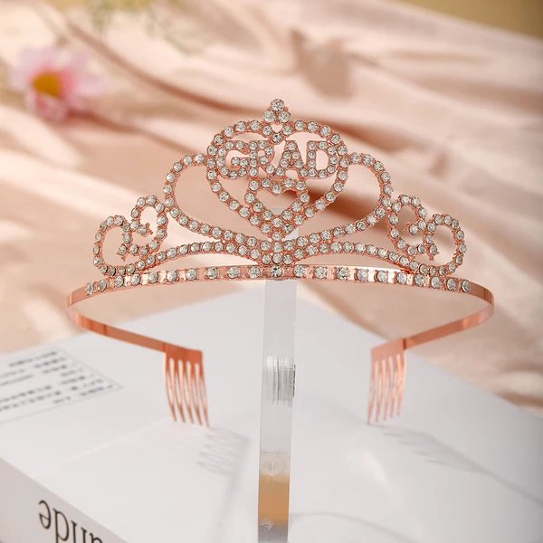 Damen Dekorative Kristall-Tiara Hover Image