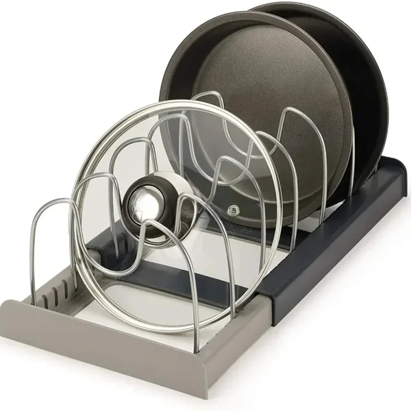 Ausziehbarer Topfdeckelhalter & Pfannen Organizer