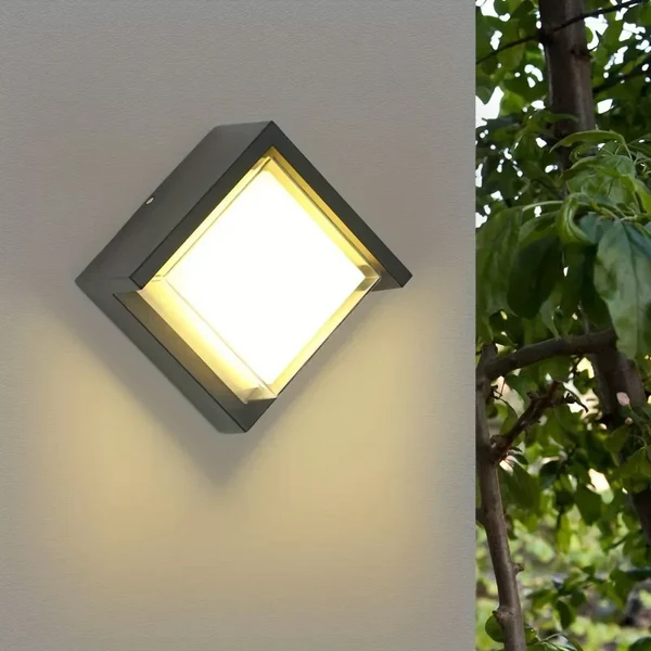 Langlebige LED Wandleuchte für Außenbereich - Wetterfeste und energiesparende Außenbeleuchtung, ideal für Garten und Terrasse