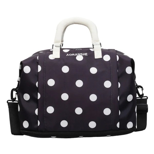 Stylische gepunktete Reisetasche