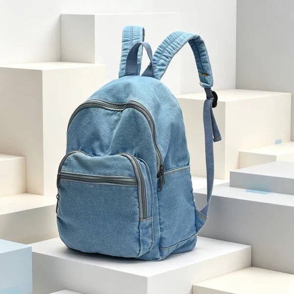 Lässiger Denim-Rucksack