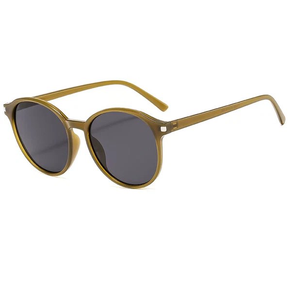 Damen Retro-inspirierte Sonnenbrille mit geschwungenen Rahmen und UV-Schutz