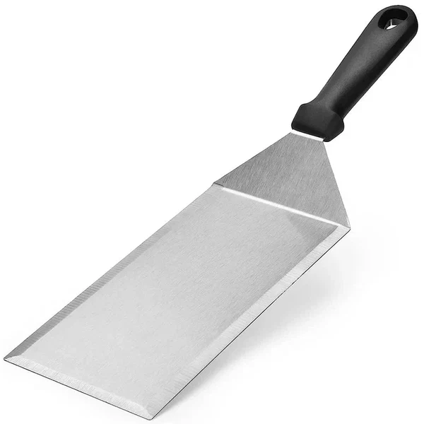Edelstahl lange Grillwender mit Schneidekanten Schaber Werkzeug