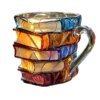 Kaffeeglas, 350 ml – Handgefertigt mit 3D-Buchmuster | Hochwertiges Glas für Kaffee, Tee und stilvolle Tischdekoration