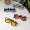 Damen modische Sonnenbrille im auffälligen Leopardenmuster
