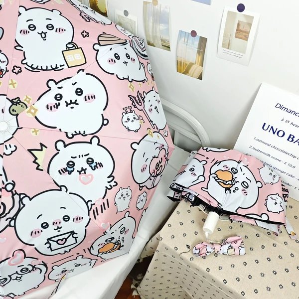 Damen Faltbarer Regenschirm mit humorvollem Tierdesign