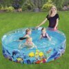Damen Aufblasbares Kinder-Planschbecken mit maritimem Unterwasserdesign