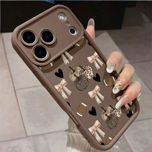 Apple iPhone TPU-Hülle, stoßfest, Kürbis Muster