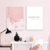 Moderne Warme Pink Nordische Kollege Traum - Leinwand Wandkunst Gemälde