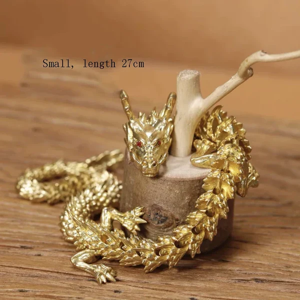 Mystische Schuppen 3D Messing Drache Wohnkultur