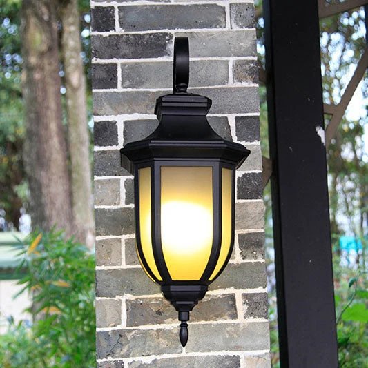 Moderner europäischer minimalistischer Aluminiumlegierung quadratischer Außen-Wandleuchten-Lampe