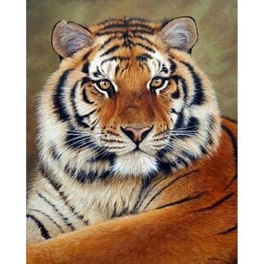 Tiger-Porträt - GemPaint-Kit