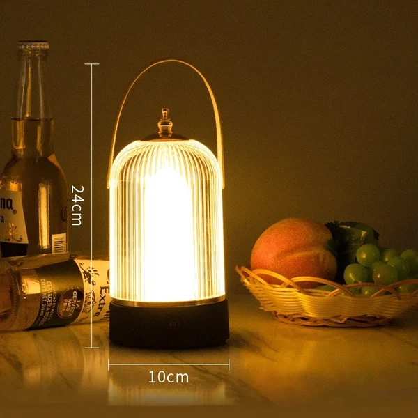 Tragbare Retro Vogelkäfig Tischlampe – Vintage LED Beleuchtung im klassischen Design