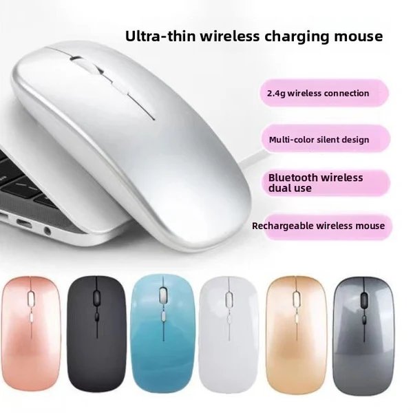 Elegante Kabellose Computermaus mit Ergonomischem Design