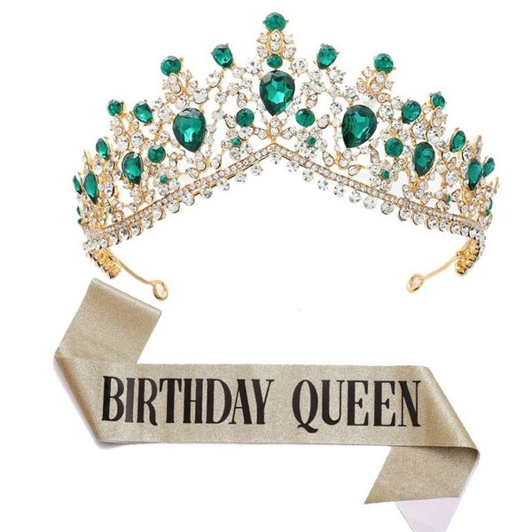 Damen Krone und Sash-Set