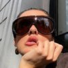 Damen oversized Sonnenbrille im modernen Design mit UV-Schutz