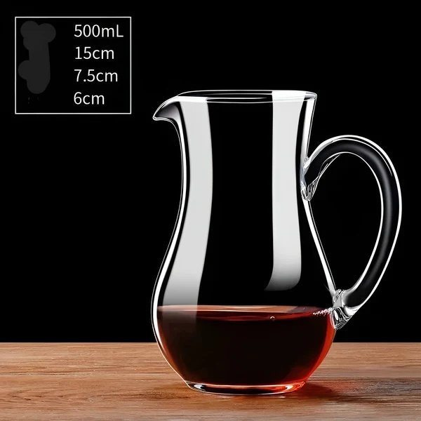 Kristall-Weinflasche in Schneckenform – Bleifrei für Wein oder Cognac | Dekorativ für Zuhause & Bar