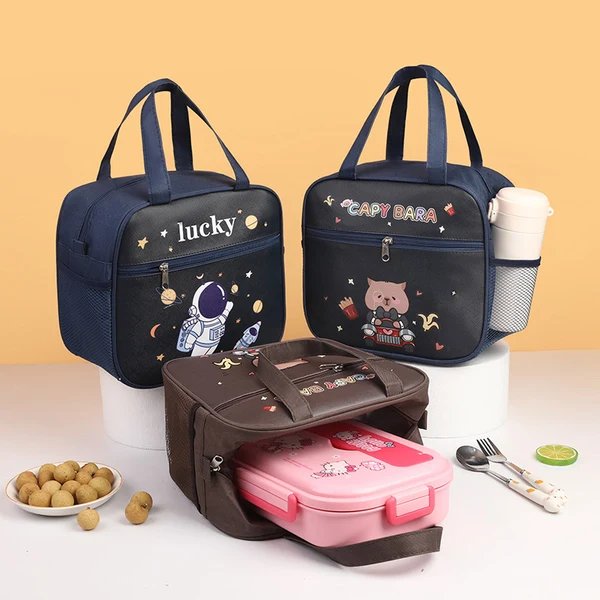 Jungen Isolierte Charakter Lunch Tasche