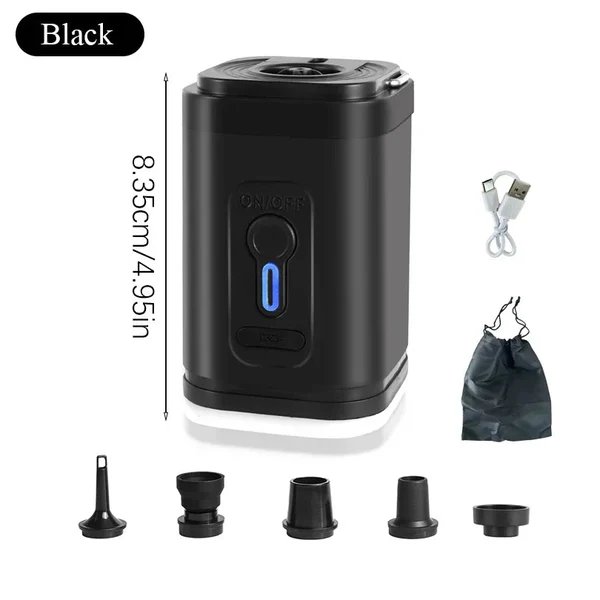 Mini-Luftpumpe USB-C mit 5 Düsen – 200 L/min