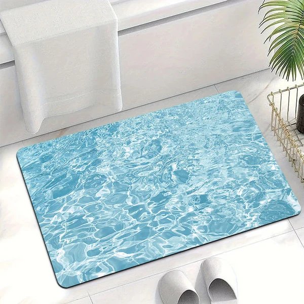 Wasser-Themen Weicher Badteppich Hover Image